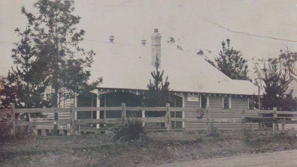 THE PINES: The original building which was situated on the southern end of town at the Pines 1906 – it was moved to Montague Street in May 1929. 