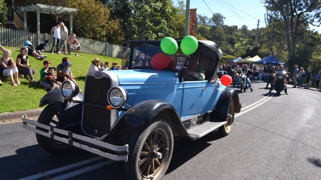 TILBA FESTIVAL: Another shot from the 2014 Tilba Festival today - the well known local classic car in the parade.