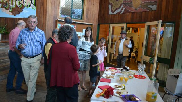 CULTURAL EVENT: There was a musical trio and snacks at the Montague Arts and Crafts Society Easter Exhibition.