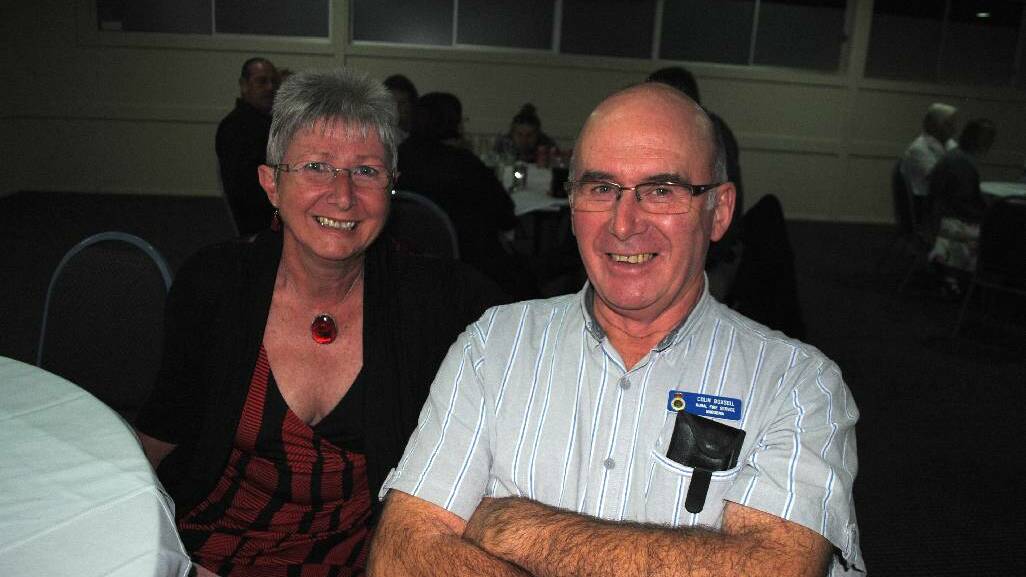 LONG SERVICE: Jan and Colin Boxsell at the RFS 75th Anniversary dinner on Saturday night. Colin has been a member of the RFS since 1967. He started in Bodalla before transferring to Dalmeny and then Narooma. He was senior deputy captain for seven years in the 80’s.