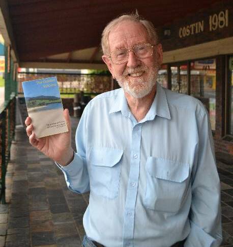 GULAGA GUIDE: Author Tony Eggleton with an early proof of the long-awaited second edition of his guide to walking Gulaga, “The Golden Volcano”.