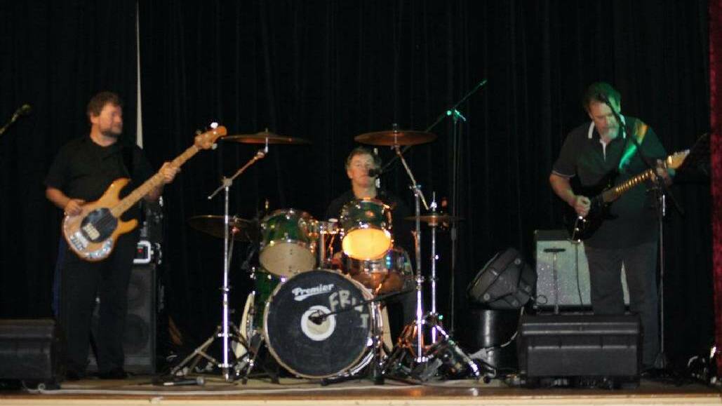 SUNDAY GIG: Angus Rump and the Chips are Mike Crowe (Crowie), Tony Hergenhan (Herg) and Terry Heffernan (Frut) and they are playing at The Drom in Central Tilba on Sunday.