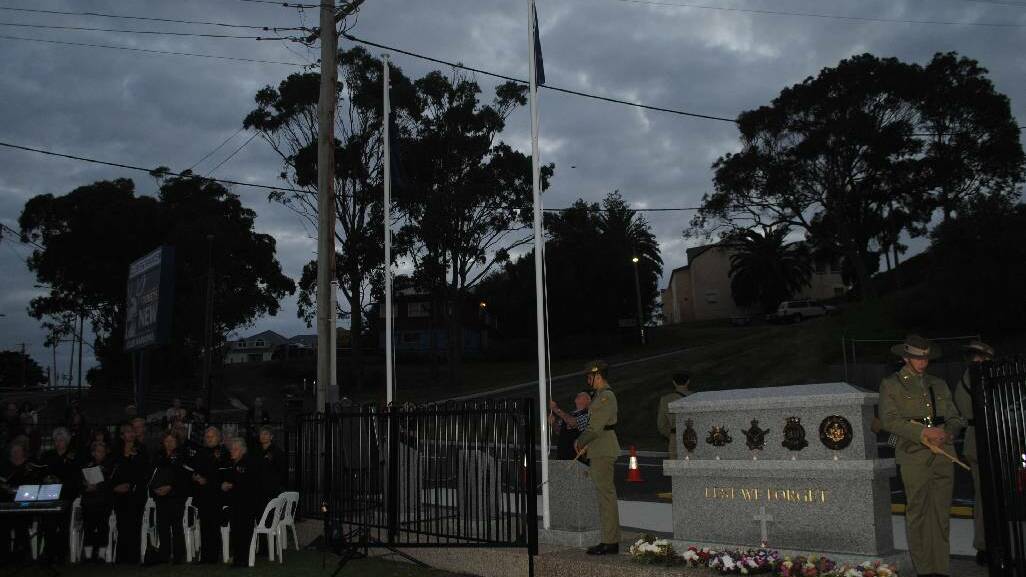 ANZAC DAY: The ANZAC Day Dawn Service at the Narooma War Memorial at Club Narooma.
