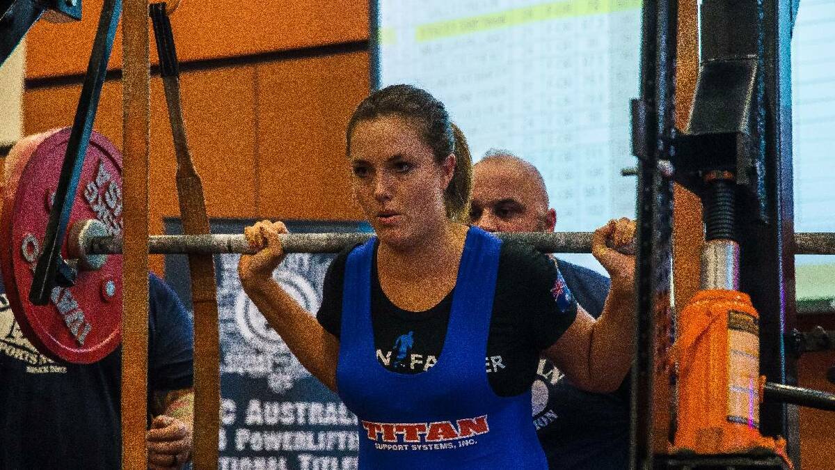POWERFUL: Former Narooma lass Stacey Swetnam has taken on the sport of powerlifting after being injured in a horse jumping accident and just months later has won a bronze medal at the National Powerlifting Championships.