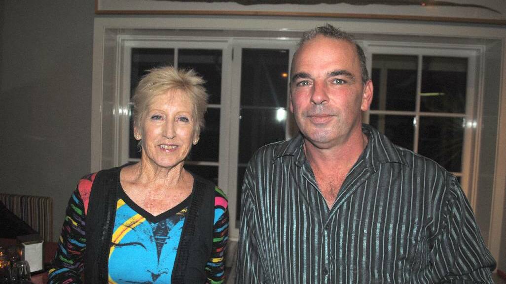 SOCIALISING: Narooma’s Gail Knight with new proprietor of the Bodalla Dairy Shed Simon Hawkins at the Dairy Shed meet and greet night on Friday.