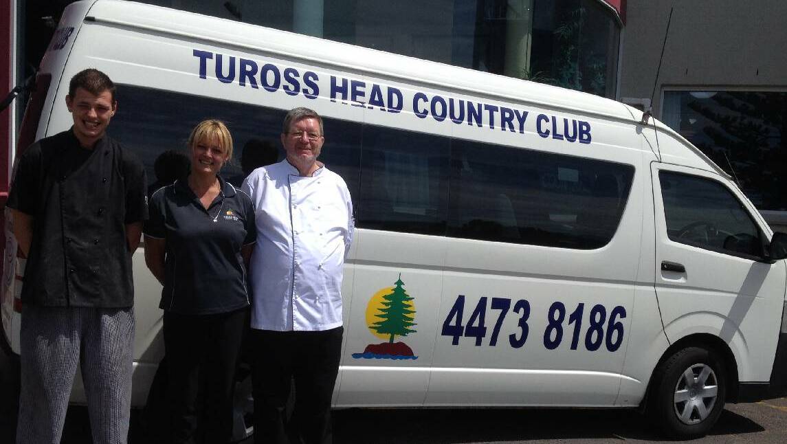 BISTRO TEAM: Tuross Head Country Club’s Soltree Bistro team are chef Adam MacDonald, front-of-house Supervisor Nicole King-Thurlow and new head chef Brett Hilton-Jones.