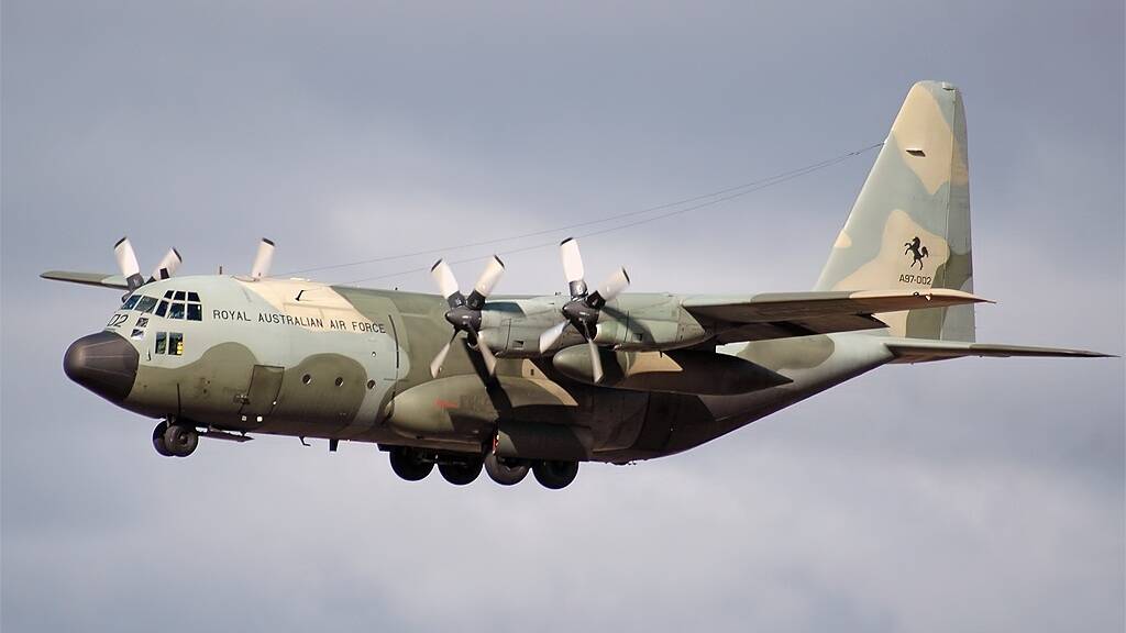 THE HERCULES: The Lockheed Hercules C130 is well known  and is one of  48 that the Royal Australian Air Force has operated since the first deliveries in 1958.