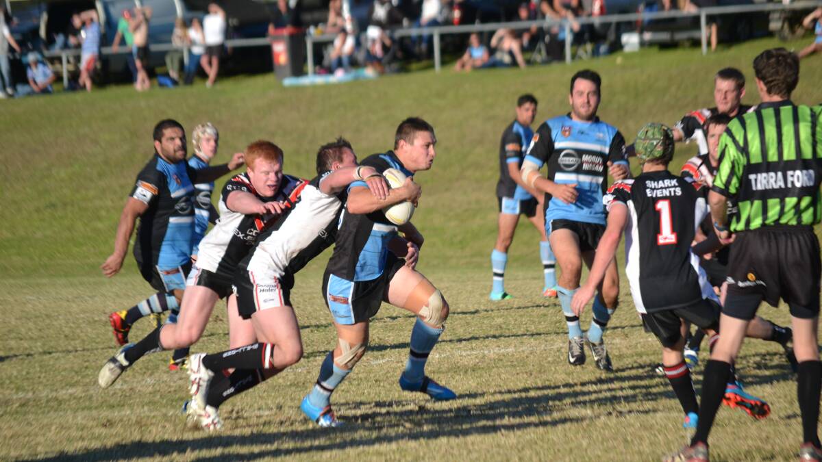 INJURY TIME: Moruya Sharks second-rower Dean Scott, pictured against Cooma, will miss the clash against Eden on Sunday. 
