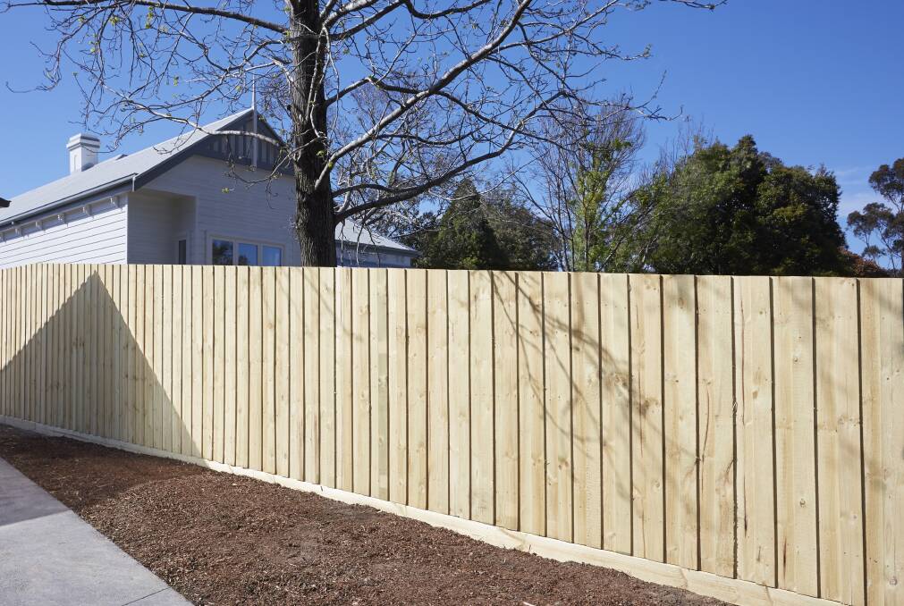 Choose an on-trend dark colour for the fence to highlight the greenery in the garden.