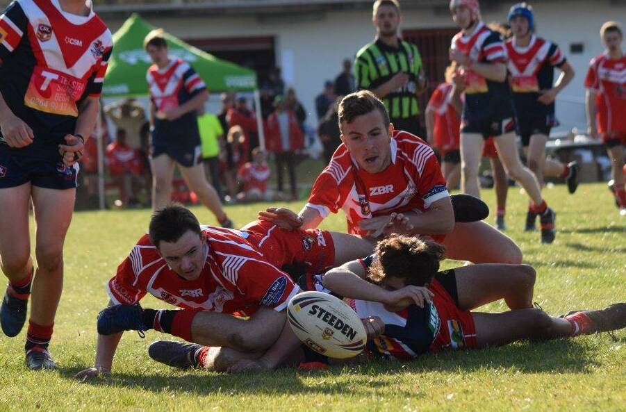WINNERS: The Devils U16s side played their best game of the season in a 26-4 demolition job of the Bega Roosters. Photo: Shay Carr