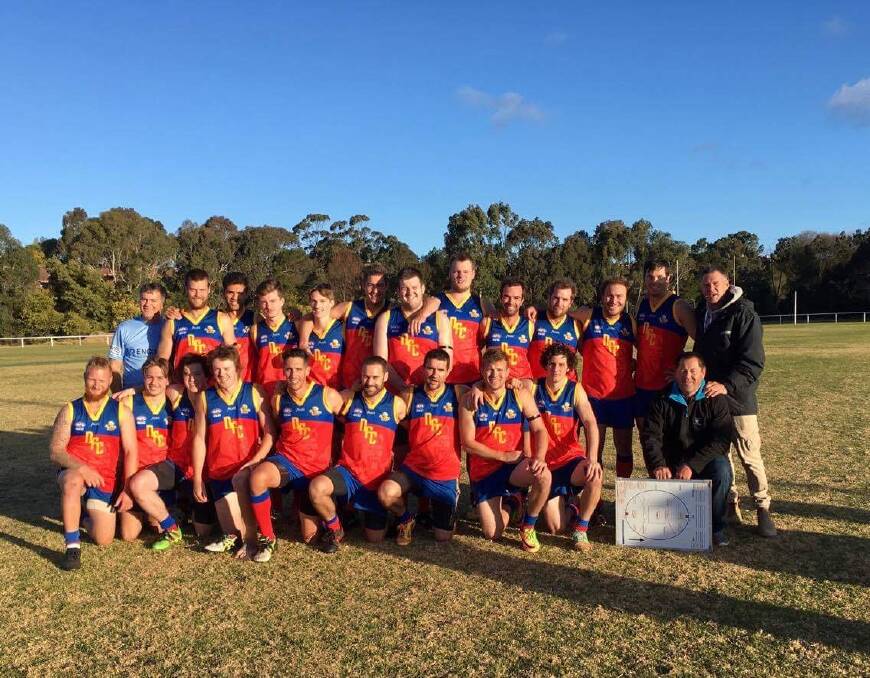 MINOR PREMIERS: The Narooma Lions have had their most successful season in recent memory, taking out the minor premiership after a 114-point thumping of Merimbula. Photo: Monique Craig