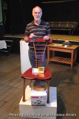 BEST IN SHOW: Chris (Smiley) Magill with "Best in Show" chair and prizes. Photo by Paul Goard