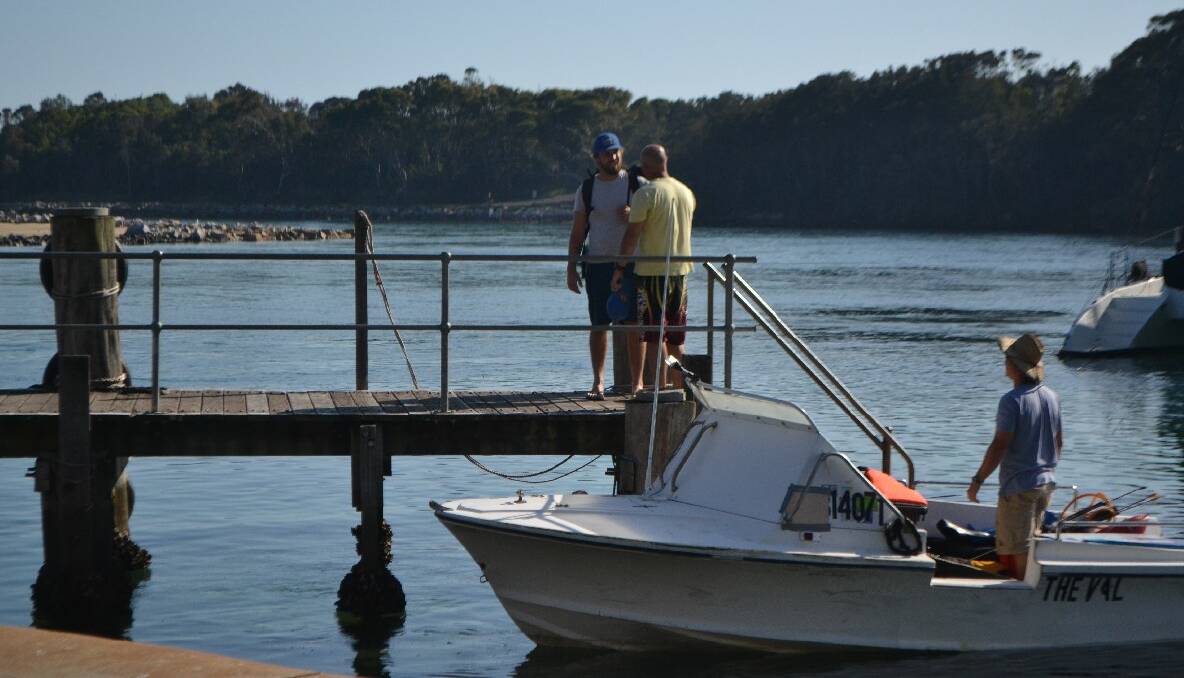 OCEAN ADVENTURES: We spotted River Cottage Australia host Paul West and film crew working on Australia Day on the Narooma wharf heading out for an ocean adventure and filming for Series 2. 