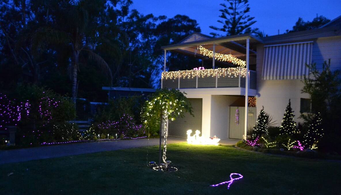 43 Attunga Street, Dalmeny: These lights are solar powered, best viewed on a dark night but are quite tastefully done. 