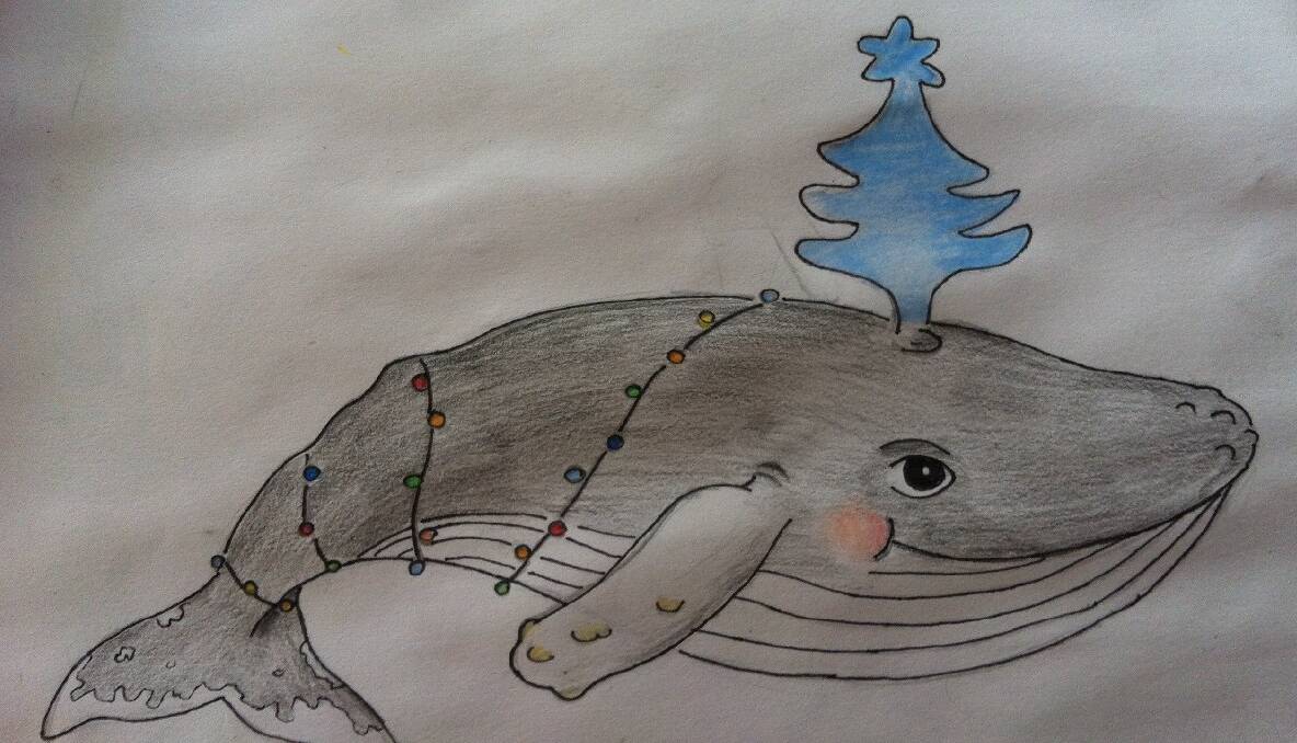 TOP DESIGN: Georgia’s winning design features a whale draped in the Christmas lights. 
