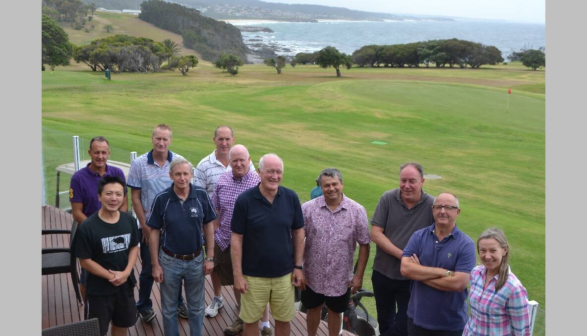 AMSA CREW: The AMSA executive meeting at the Narooma Golf Club included Lloyd Dobson, Yew Weng Ho, Brad Groves, John Young, Al Schwarz, Mick Kinley, chief executive Graham Peachey, Mal Larsen, John Fladun, Tobius Stone and Robyn Rowntree.