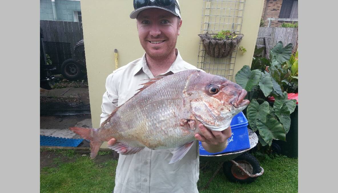 ISLAND SNAPPER: Dan Corrie from Canberra with a 4kg snapper caught at Montague Island last Saturday with Narooma Fishing Charters. 