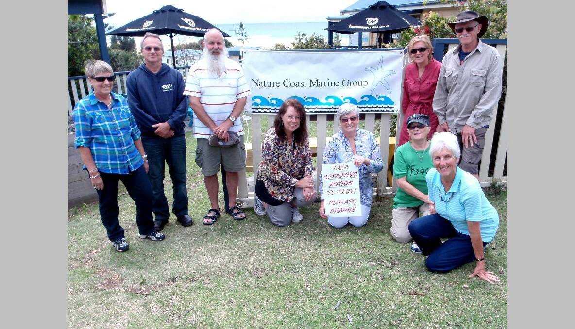 Nature Coast Marine Group members at their AGM also joined in the day of Climate Action on Sunday. 