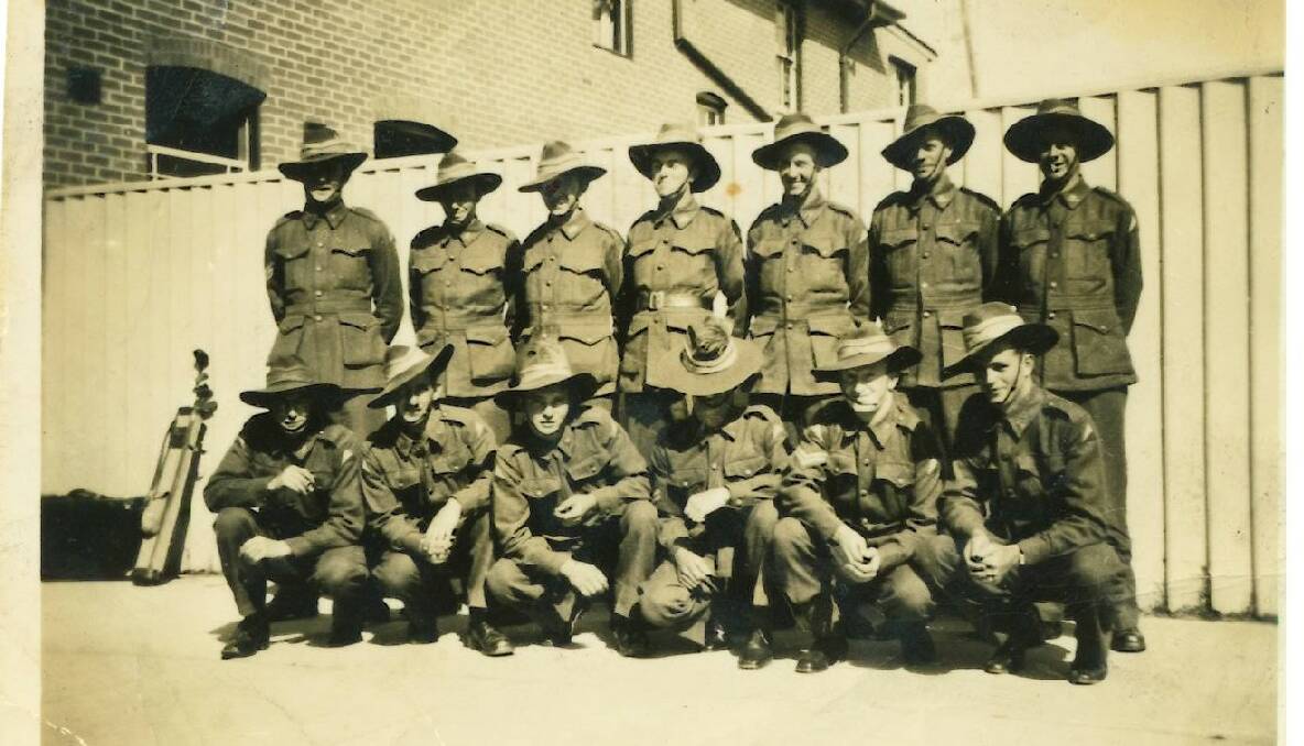 WAR PHOTO: Tom Irwin bought this photo into Narooma News of Moruya soldiers in training during WWII. 