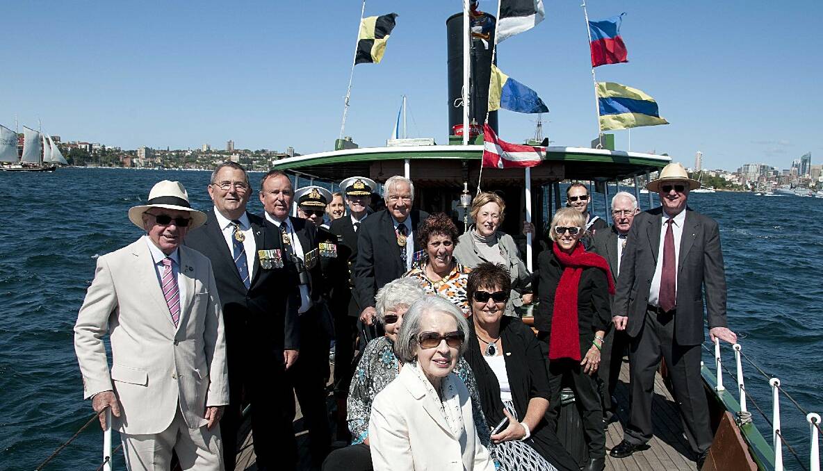 NAVY FAMILY: Part of our Navy family who joined in the celebrations with us onboard Lady Hopetoun. 