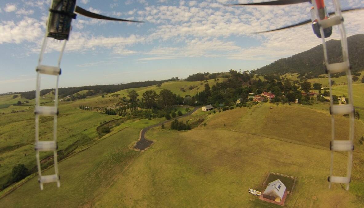 TILBA VIEW: Warren Purnell from Project Vulcan Unmanned Aerial Systems flew his UAV from the Tilba Tilba sportsground for the benefit of the Narooma News and this article. 