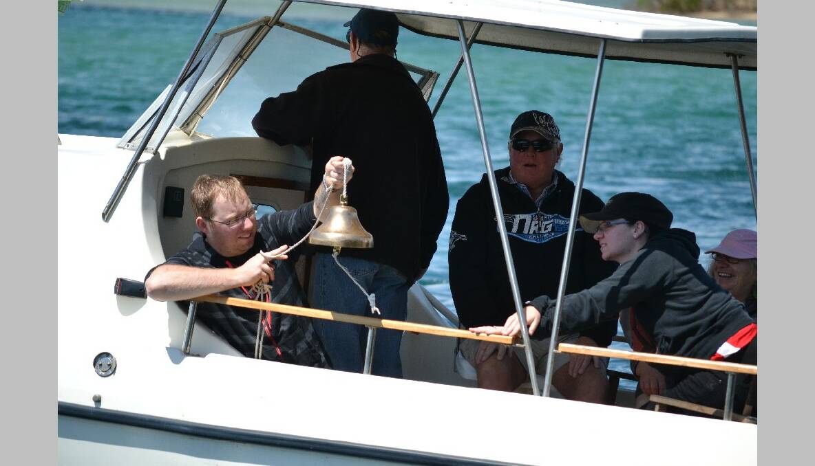 RING THE BELL: Bit of story associated with the Minnow skippered by Brian Craven with his wife Elisabeth and visitors Kyle and Col also on board. Soon after, the bell fell off the rope and into the drink. On Monday, a diver recovered the bell for Brian and reckoned maybe one more tide would have covered it. 