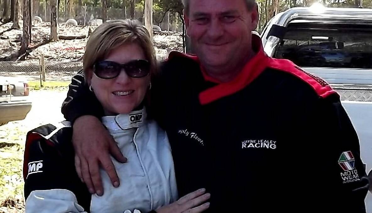 SPEEDSTERS: Wayne and Kathy Healey of Narooma at the Moruya Speedway.