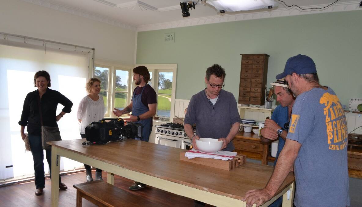 FILMING BEGINS: Food and television writers were invited to tour the property when filming began earlier this year. 