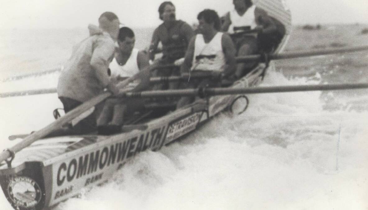 1990 CREW: The 1990 George Bass Surfboat Marathon crew included Max Young, Andy Young, John Constable, Chris Young and Mark Rendall. 