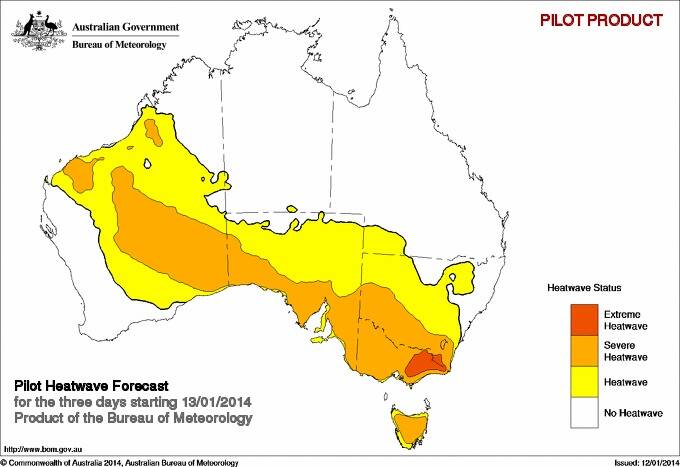 HEATWAVE: The Bureau of Meteorology is forecasting a severe heatwave for the Far South Coast over the next three days with an extreme heatwave forecast for just across the Victorian border. 