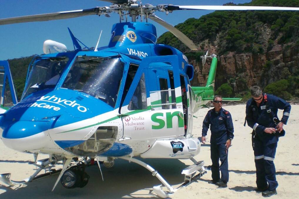 SOUTHCARE RESCUE: The Snowy Hydro SouthCare chopper already carries a qualified doctor on all its missions.
