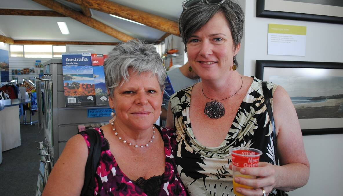 LURE OF MONTAGUE: Shanna Provost and Jen Deveson were at the launch of Laurelle Pacey’s third edition of The Lure of Montague at the Visitors Information Centre. 