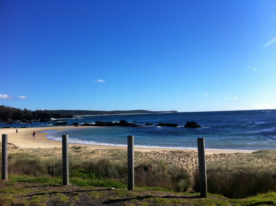 MYSTERY BEACH: The main beach at Mystery Bay is where River Cottage Australia host Paul West goes foraging for seaweed.