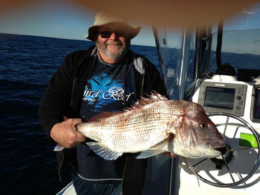 KEV SNAPPER: Kev and Loz from Bermi Bait & Tackle went out yesterday and got this great snapper at the 12-mile Reef. 