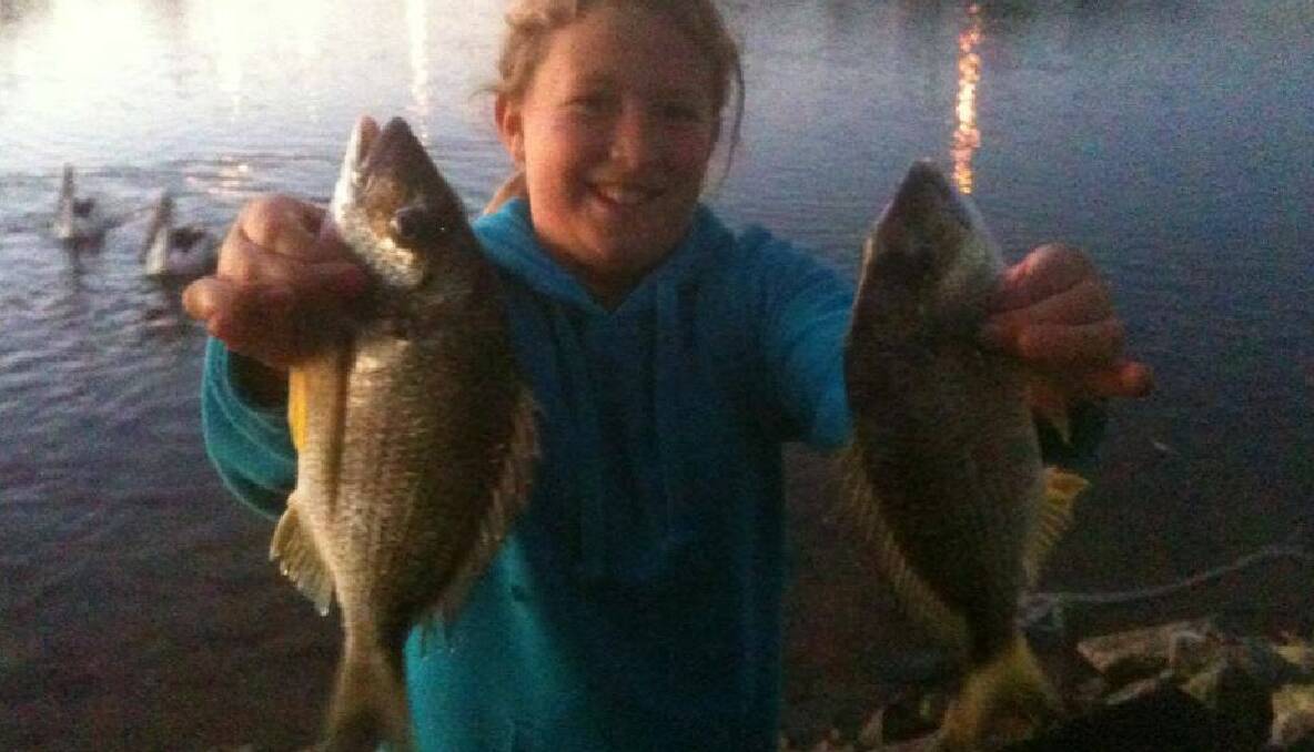 RAMP BREAM: Rob Shaw went fishing with his daughter at the Bermagui boat ramp on Sunday evening and they got one each!