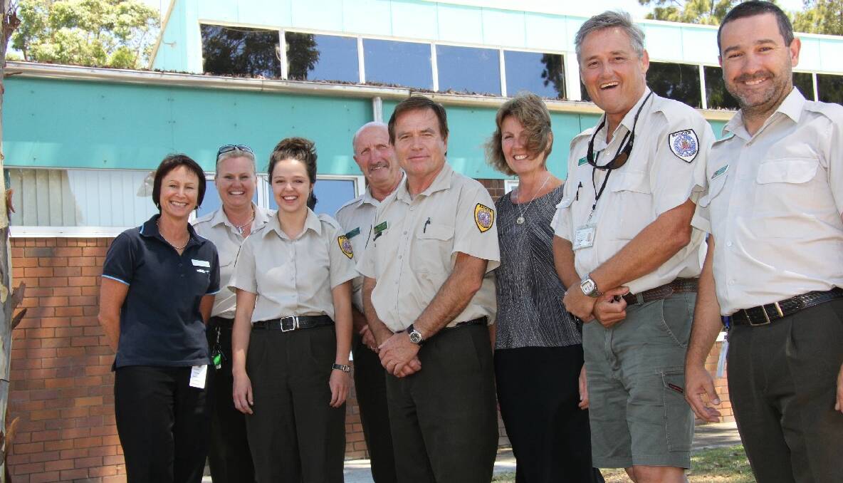 COUNCIL RANGERS: Meet Eurobodalla Shire Council’s team of rangers who have been busy making sure our community and environment are safe this summer. From left is council’s divisional manager for Environmental Services Deb Lenson, with rangers Nikki Grimstone, Fleur Carrick and Phil Hibel, ranger coordinator Phil Clark, ranger assistant Janene Bushnell and rangers Justin Mann and John Gomez. 