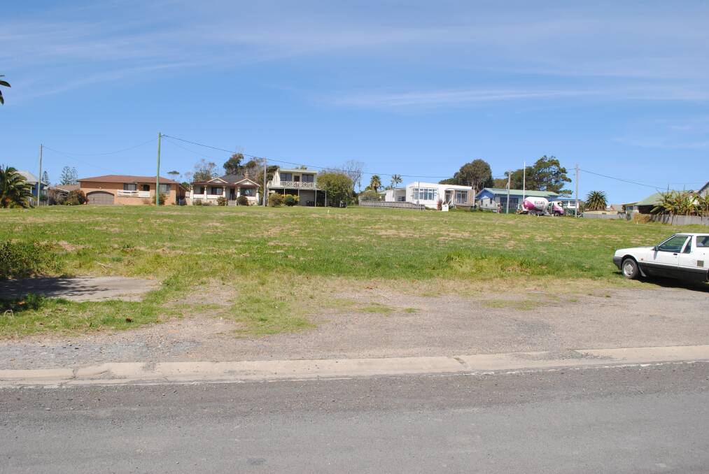 The site of the proposed Bermagui Woolworths....