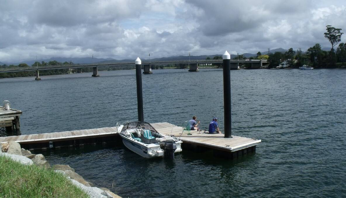 SIMILAR DESIGN: The draft design for the Narooma Apex Park pontoon is similar to that of the Moruya pontoon at Riverside Park. 