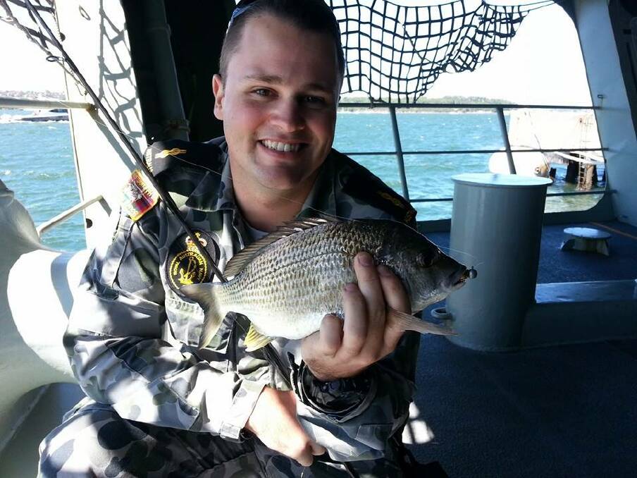 HARBOUR BREAM: Bream are a much sought after species difficult to catch, but HMAS Stuart sailor Owen Gauslaa has been doing very well off his Navy ship. 