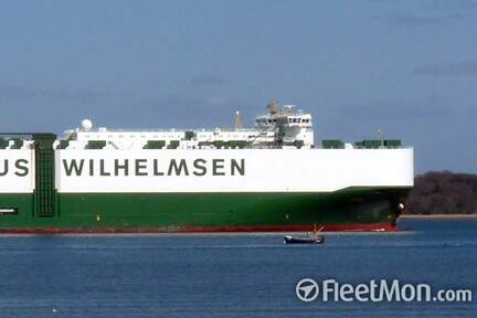 CAR CARRIER: The car carrier Aida was mistaken for the super trawler off Tathra. Photo from FleetMon.com