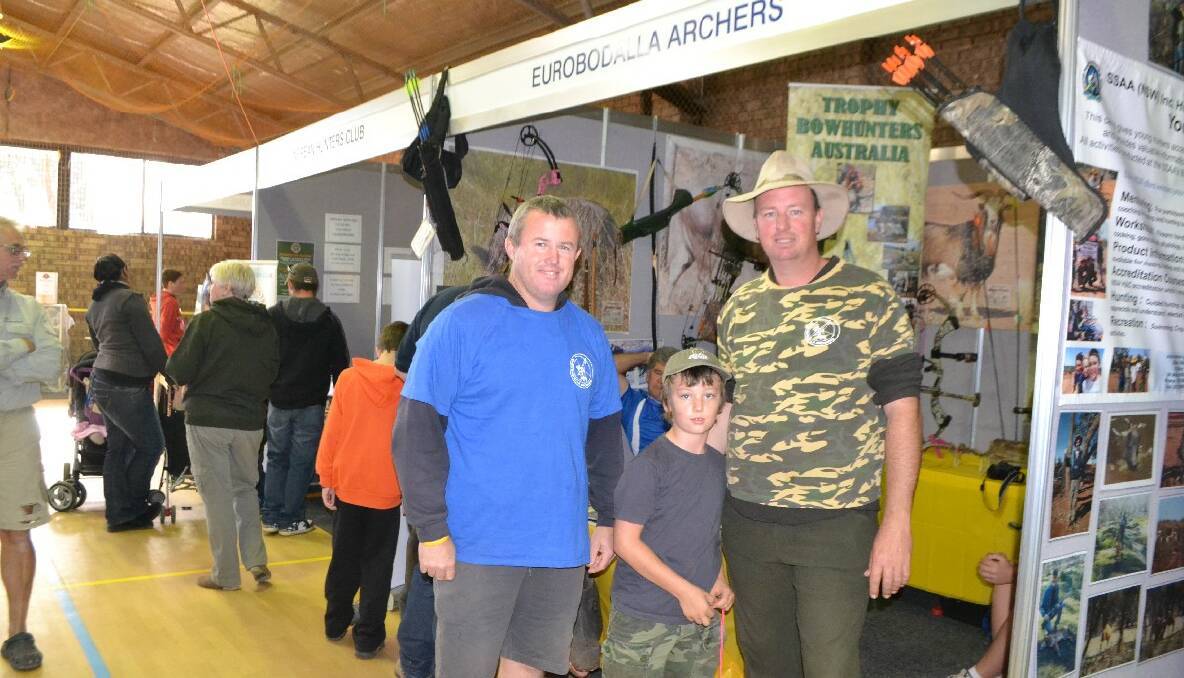 ARCHERS: The Eurobodalla Archers stall at the 2013 event. There will be more archery activities at next year’s event. 
