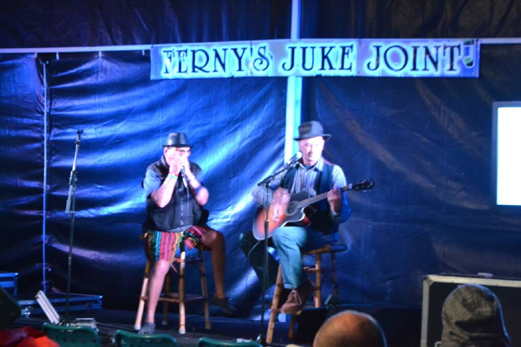 NEW ADDITION: A new edition to this year's festival was Ferny's Juke Joint featuring impromptu jams.