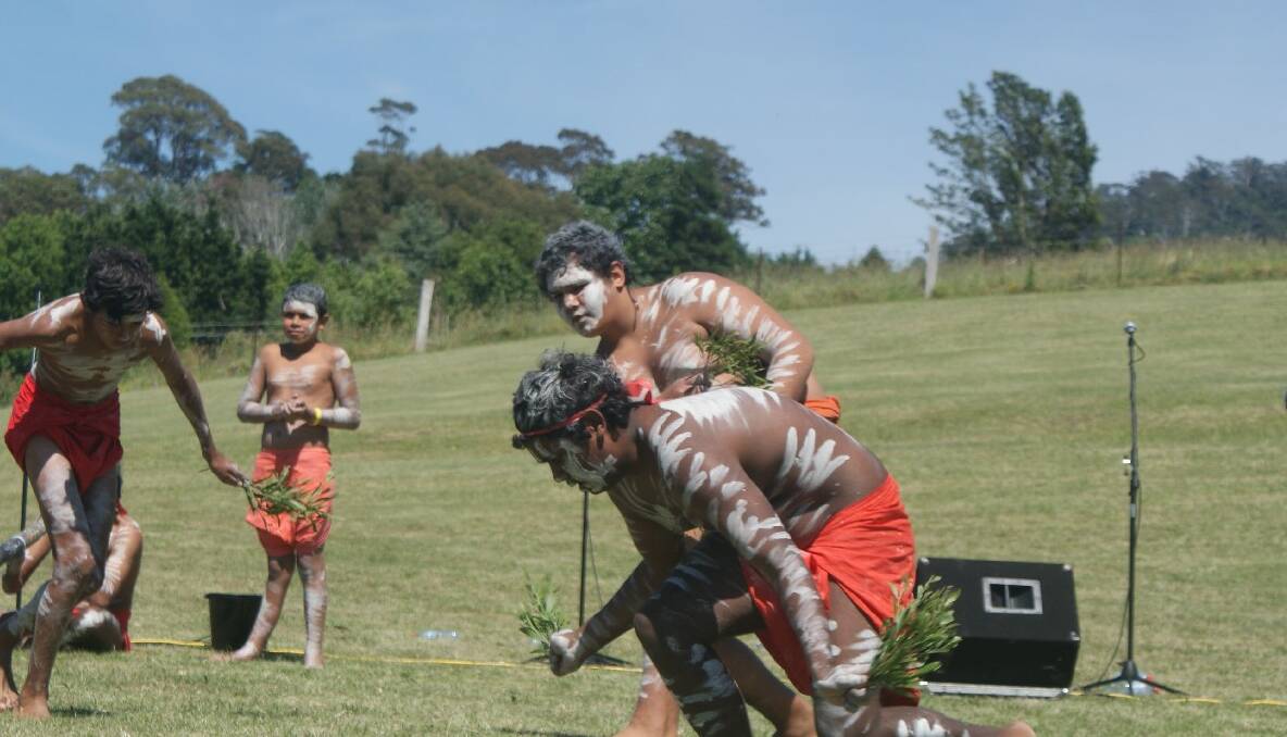 GULAGA DANCERS: The Gulaga Dancers performed at the Yuin Back to Country Celebration on Saturday.