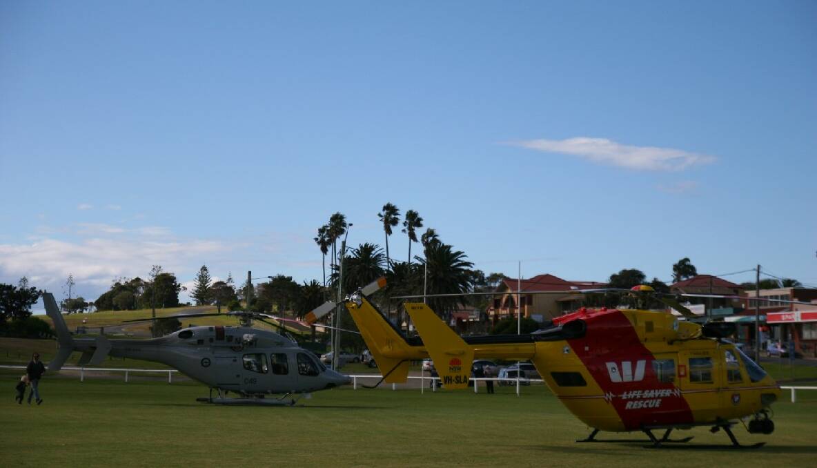 Choppers on the Bermagui Oval...
