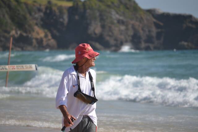 SURF ACTION: Narooma SLSC volunteer and lifelong club stalwart Chris Young. Photo by Stan Gorton – Narooma News 