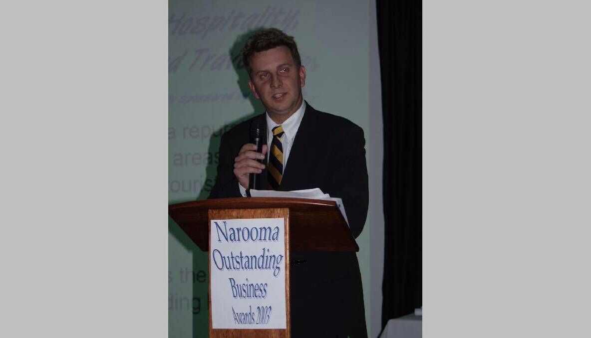 2003 Narooma Business Awards - Andrew Constance
