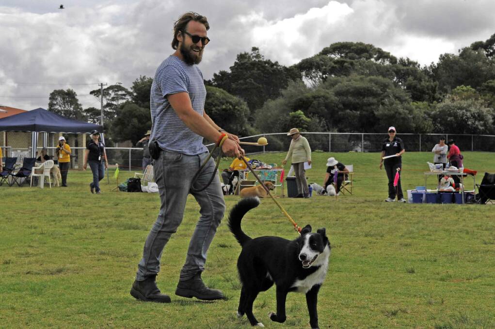 Paul West from River Cottage with his dog Digger,