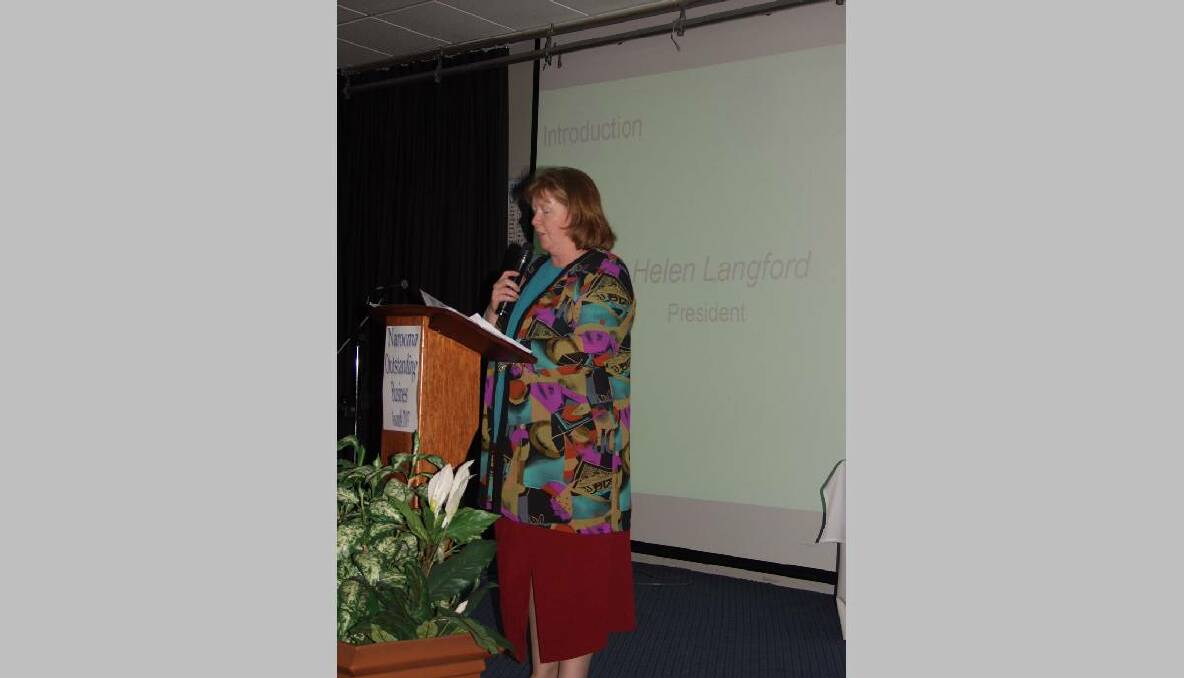 2003 Narooma Business Awards - Helen Langford the then president of the Narooma Chamber of Commerce.