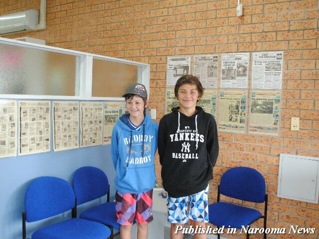 SITE SURFING: Sydneysider’s Jacob and Luke visited as many attractions as they could during their Narooma holiday with their Bapou.