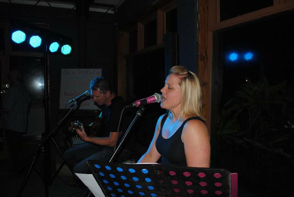 ENTERTAINMENT:  The Natalie Prevedello Duo provided great entertainment for New Year’s Eve at the Bodalla Arms Hotel.